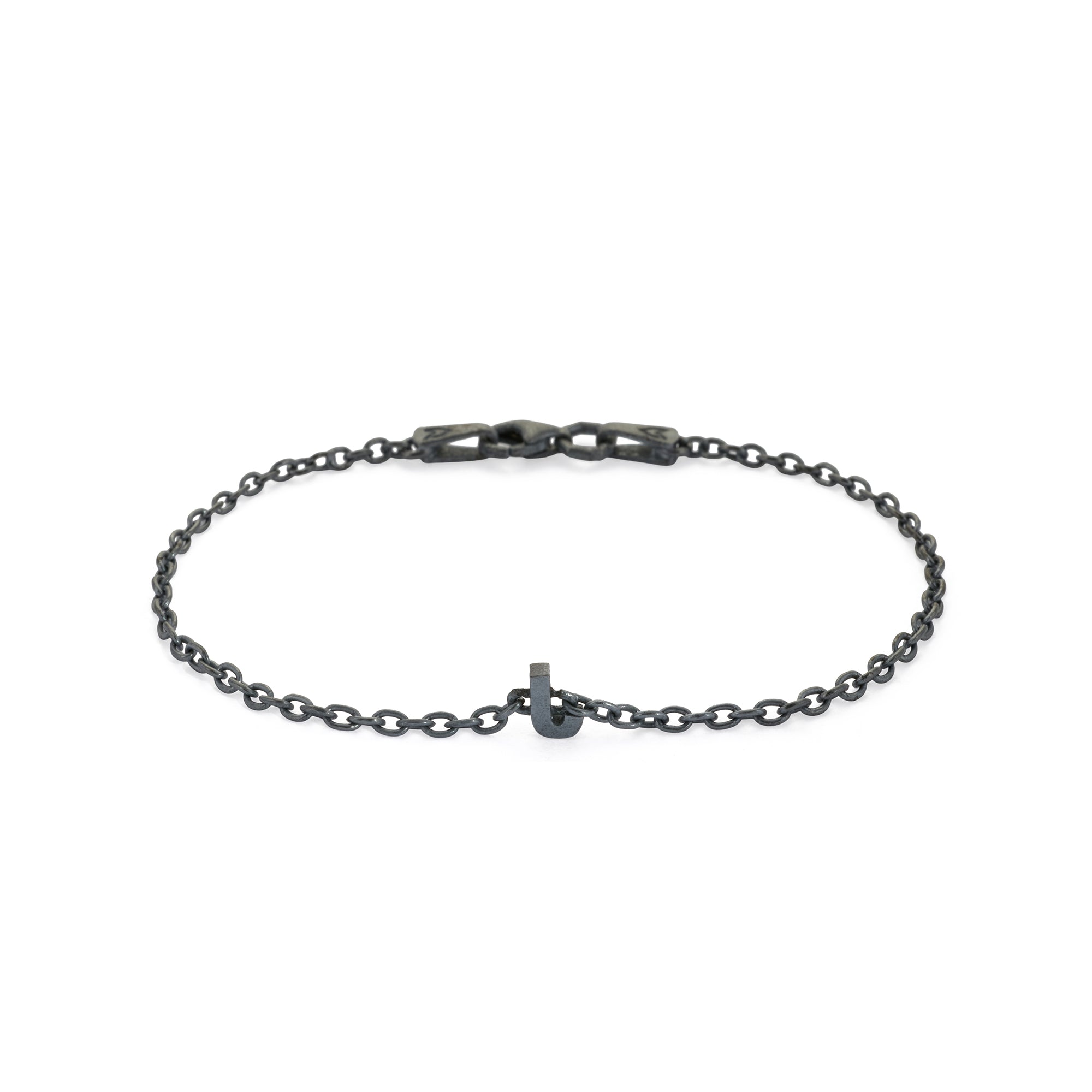 Alphabet Chain Bracelet in Oxide