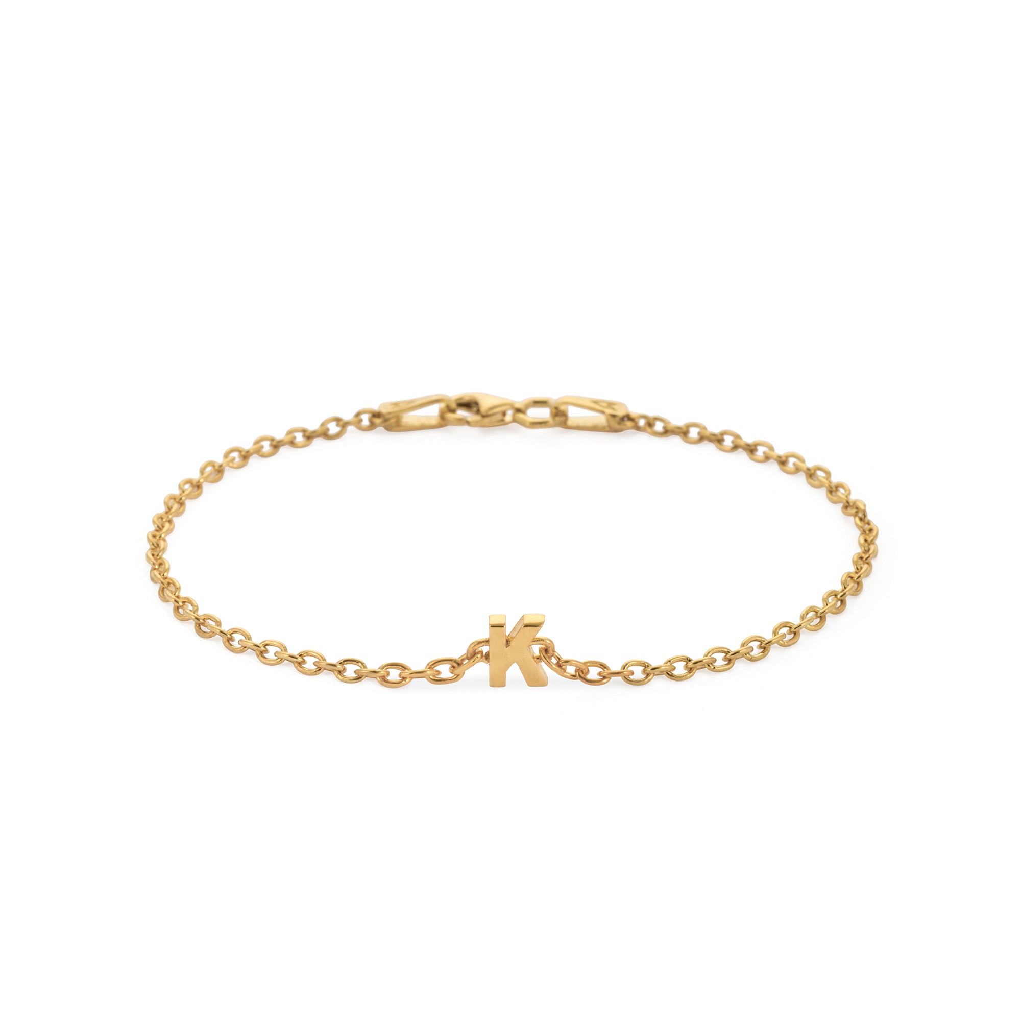 Alphabet Chain Bracelet in Gold
