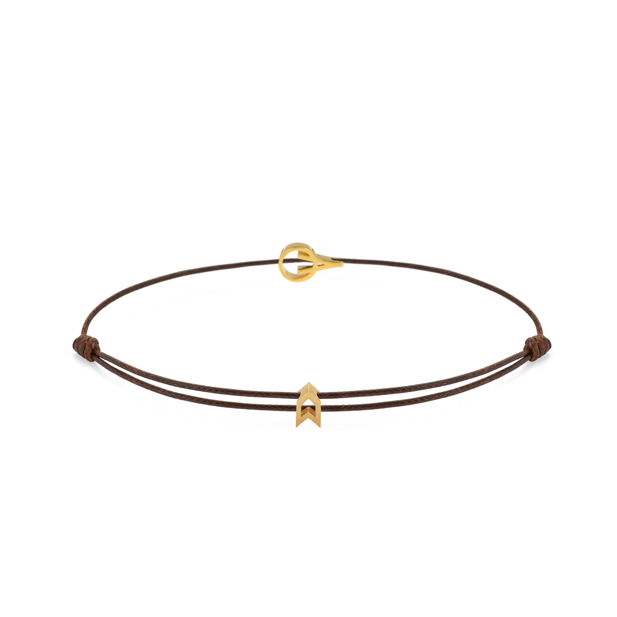 Brown Padel Chance Bracelet in Gold