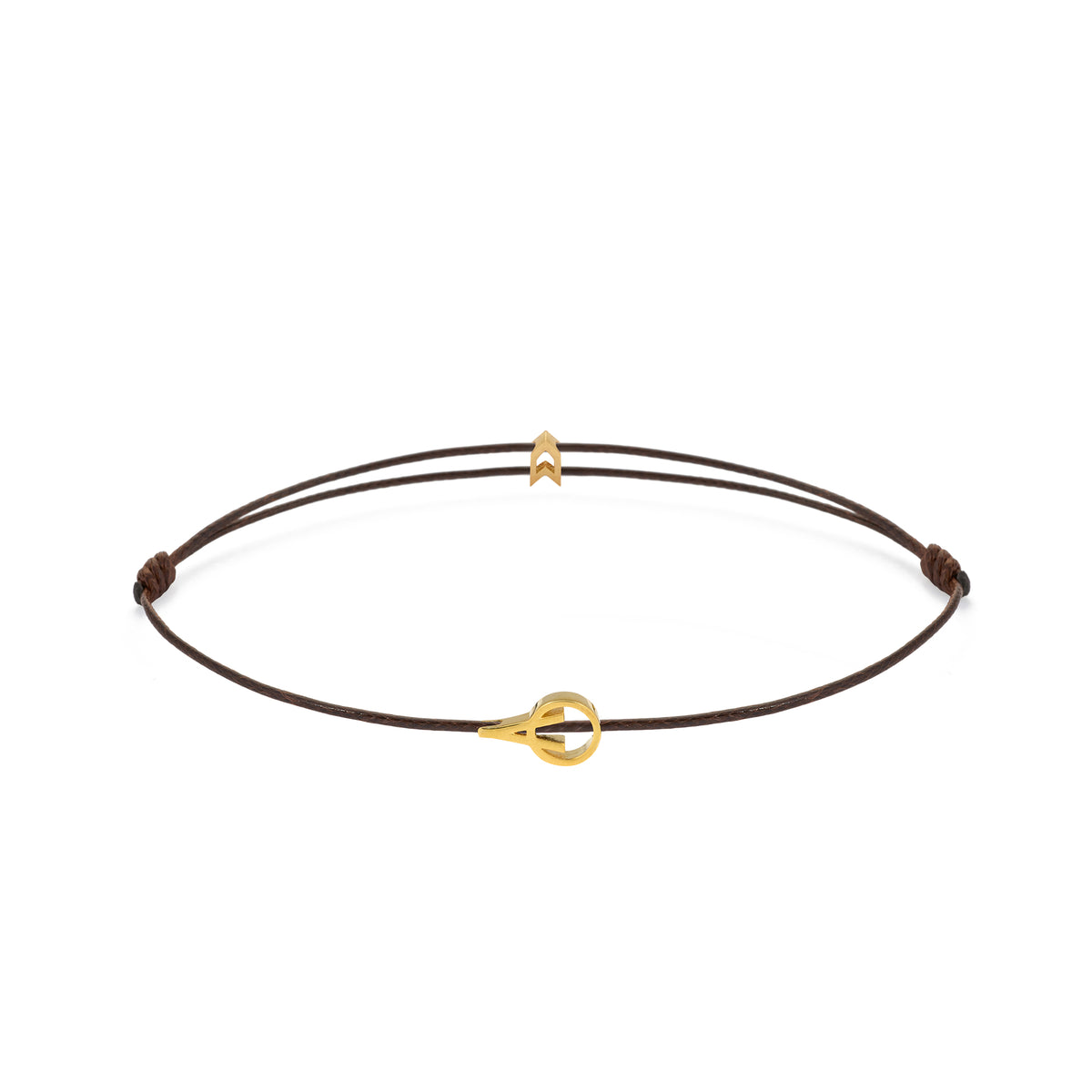 Brown Padel Chance Bracelet in Gold