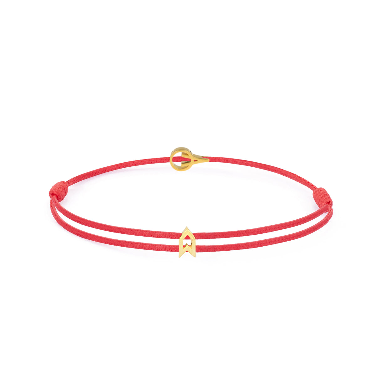 Red Padel Chance Bracelet in Gold