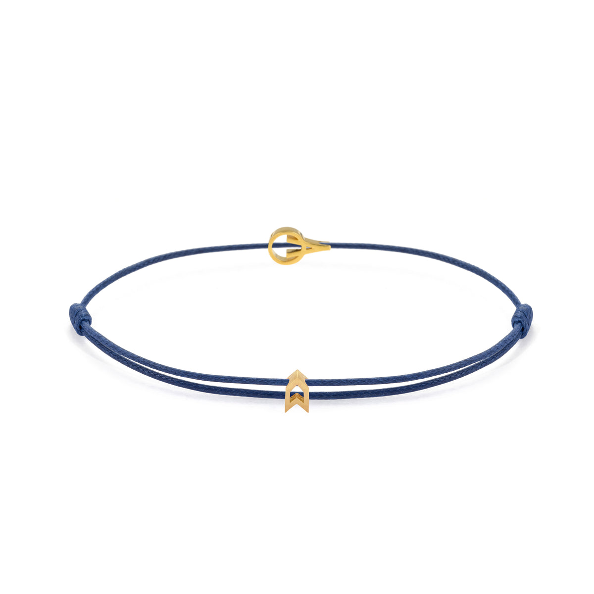 Navy Blue Padel Chance Bracelet in Gold