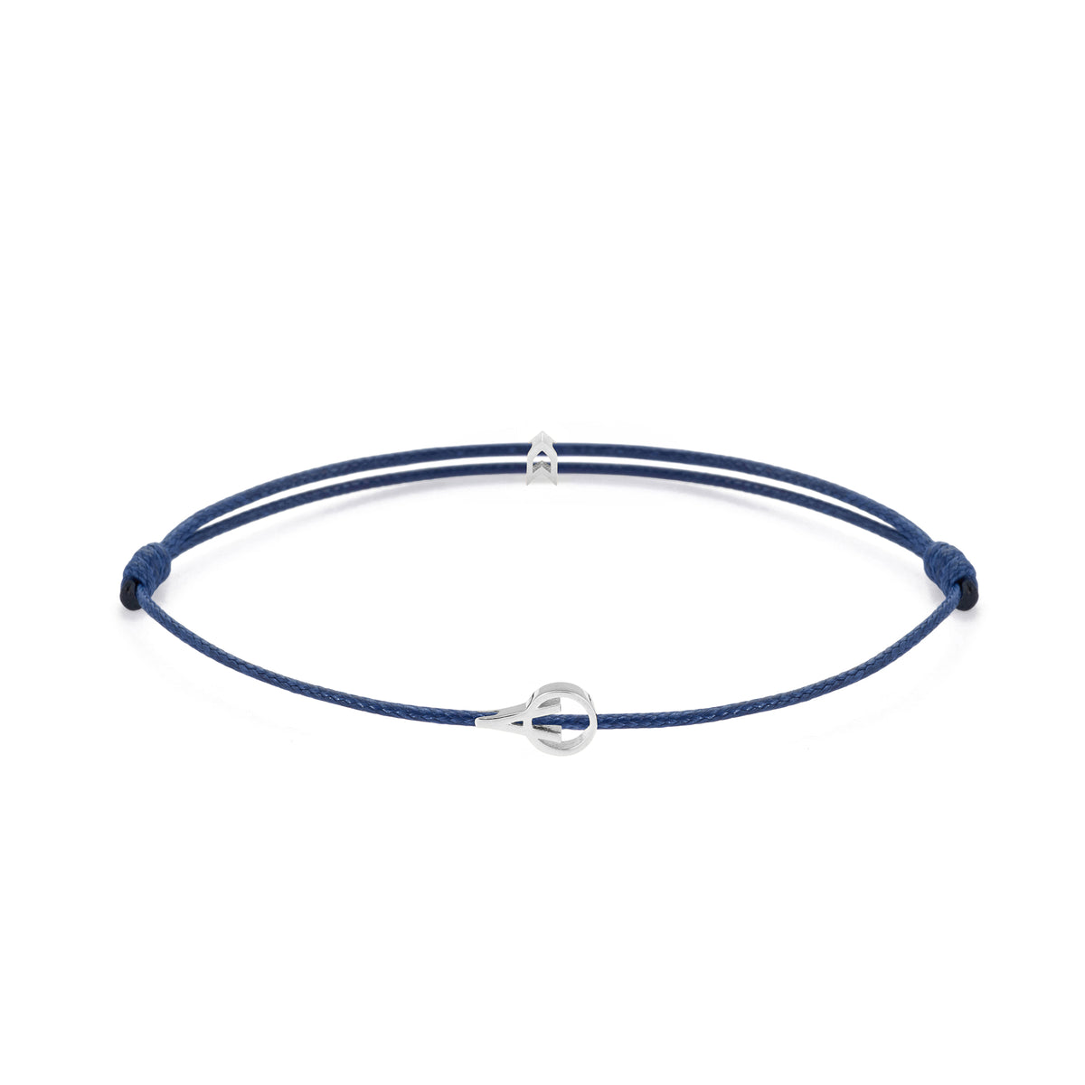Navy Blue Padel Chance Bracelet in Silver