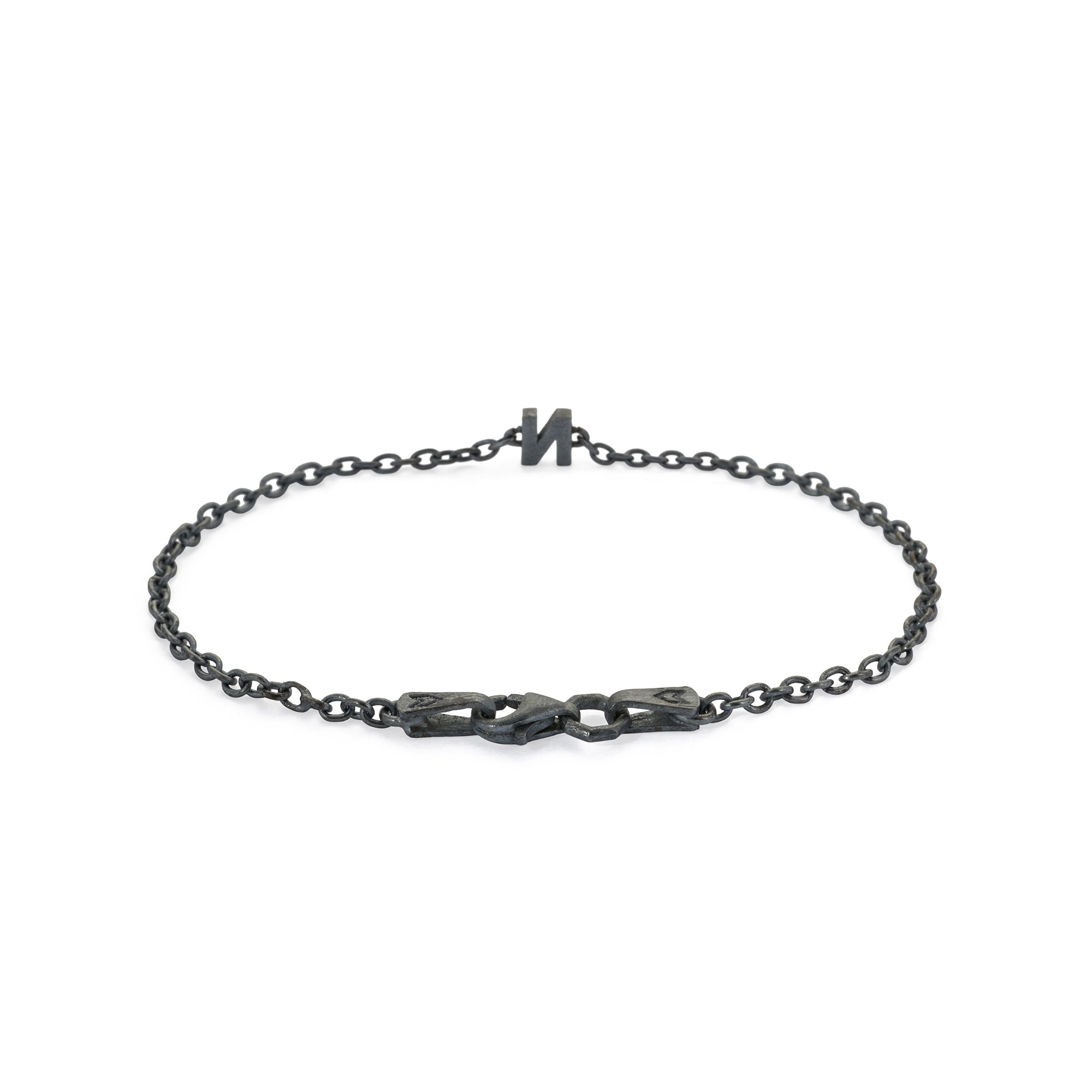 Alphabet Chain Bracelet in Oxide