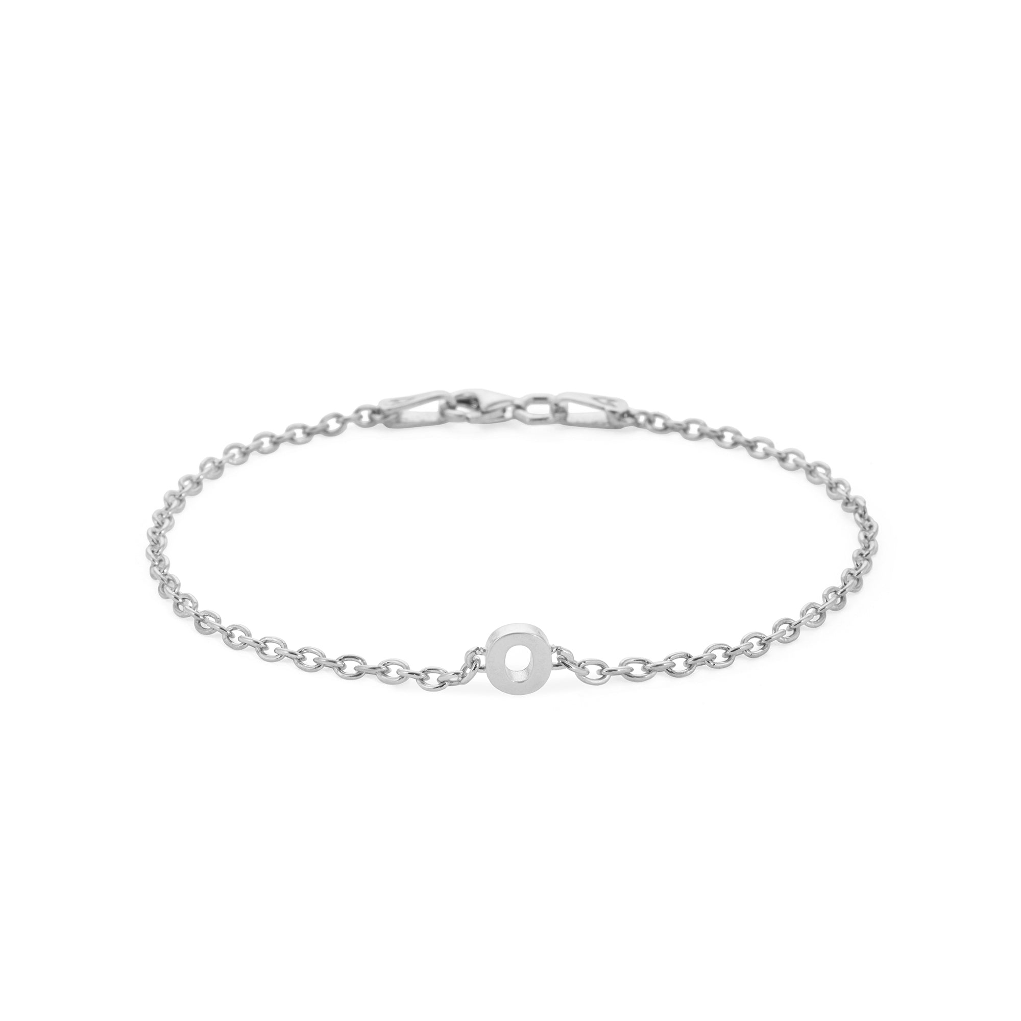 Alphabet Chain Bracelet in Silver