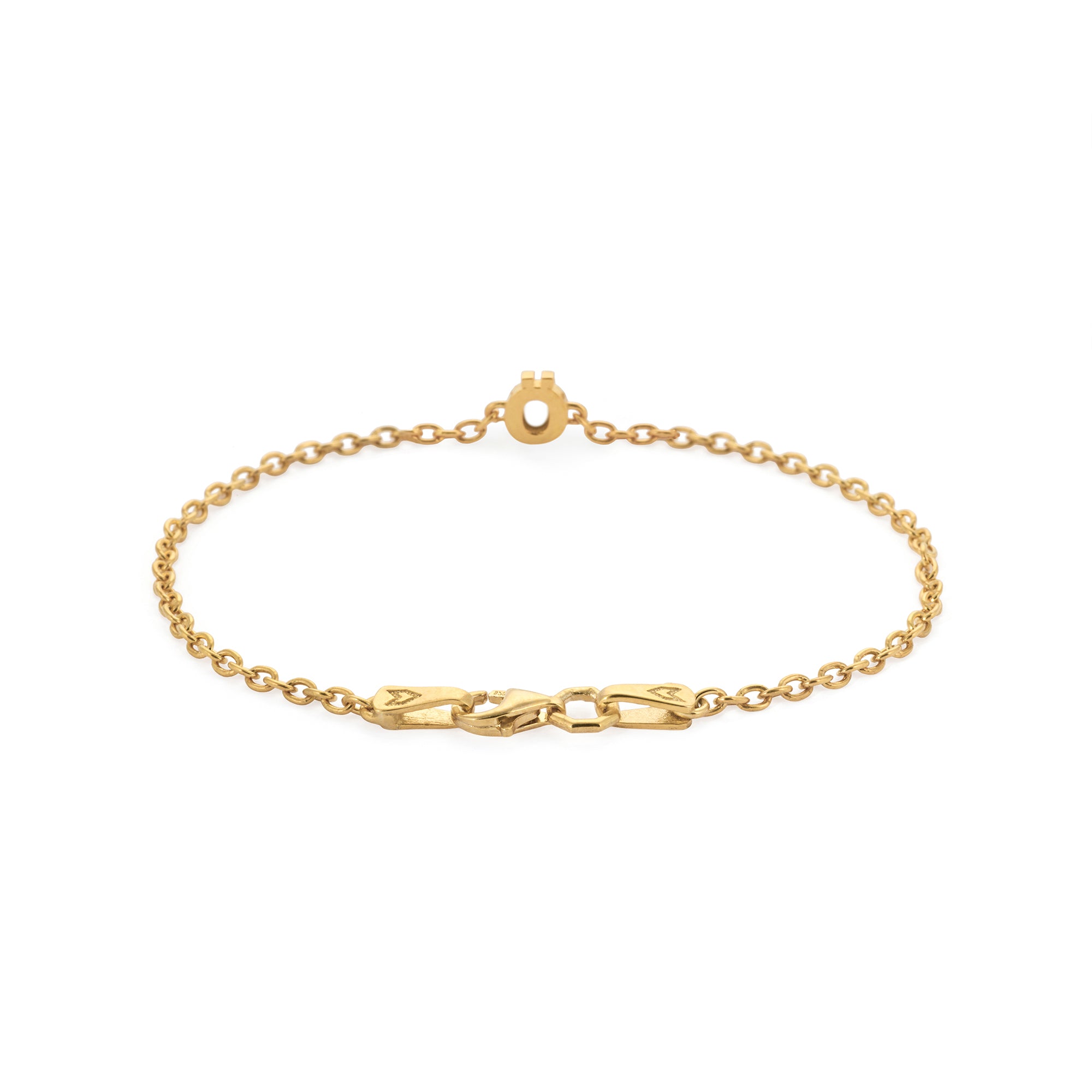Alphabet Chain Bracelet in Gold