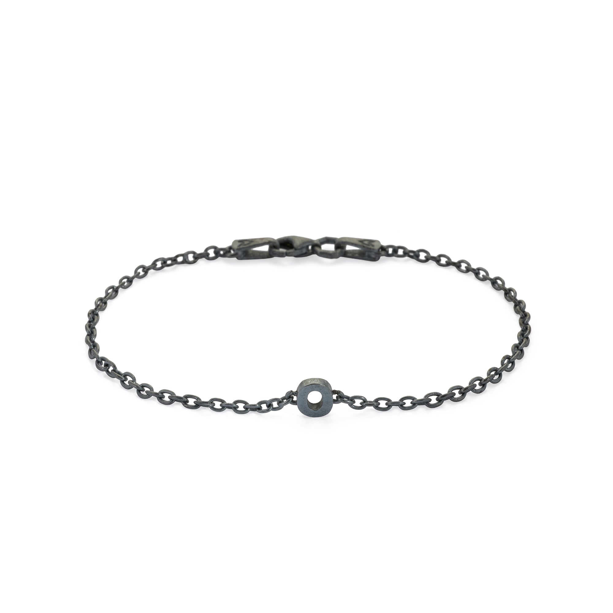 Alphabet Chain Bracelet in Oxide