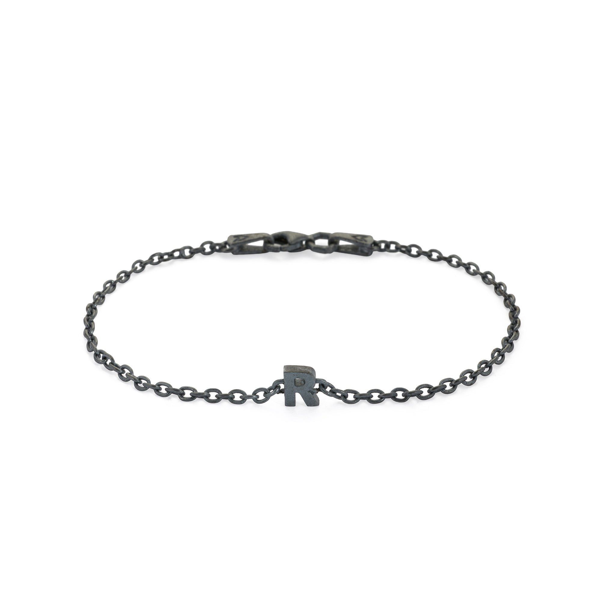 Alphabet Chain Bracelet in Oxide