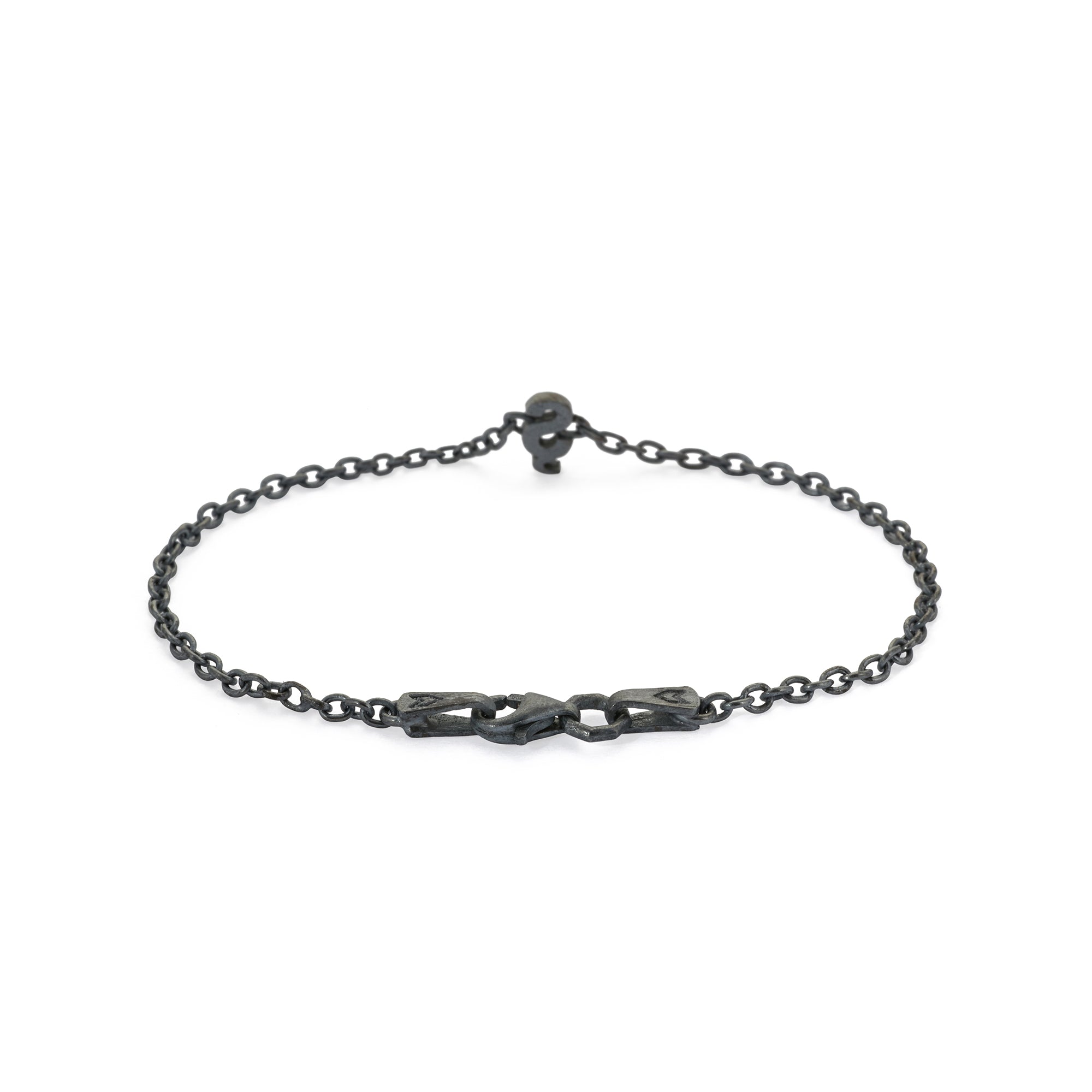 Alphabet Chain Bracelet in Oxide