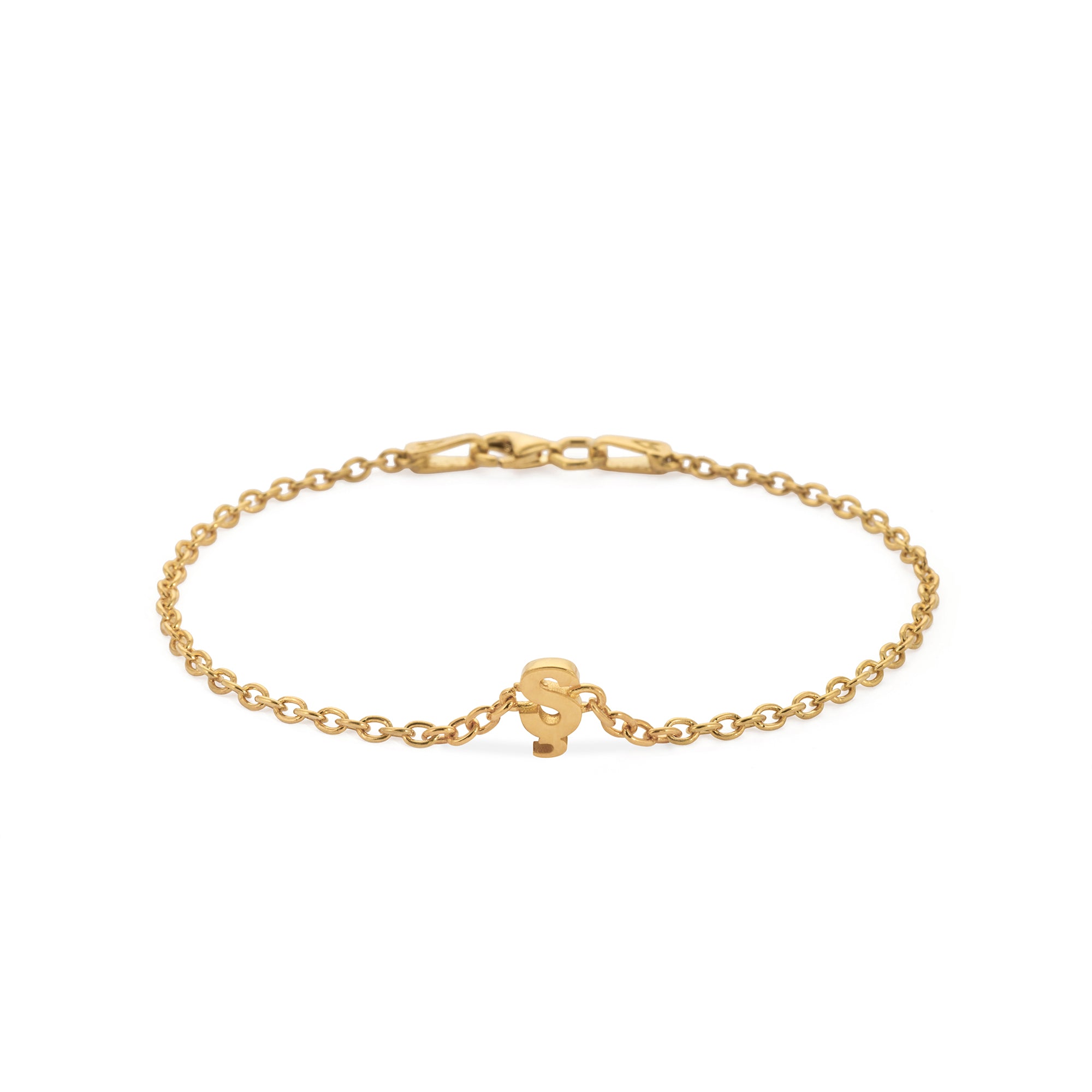 Alphabet Chain Bracelet in Gold