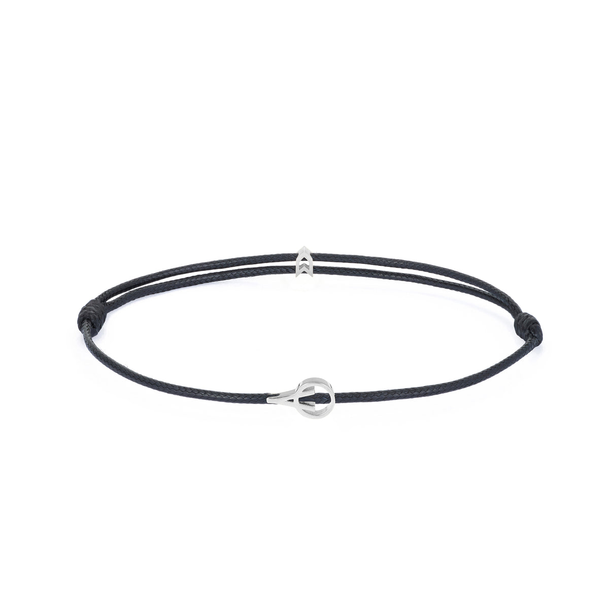Atolyewolf x Nano Padel Black Chance Bracelet in Silver