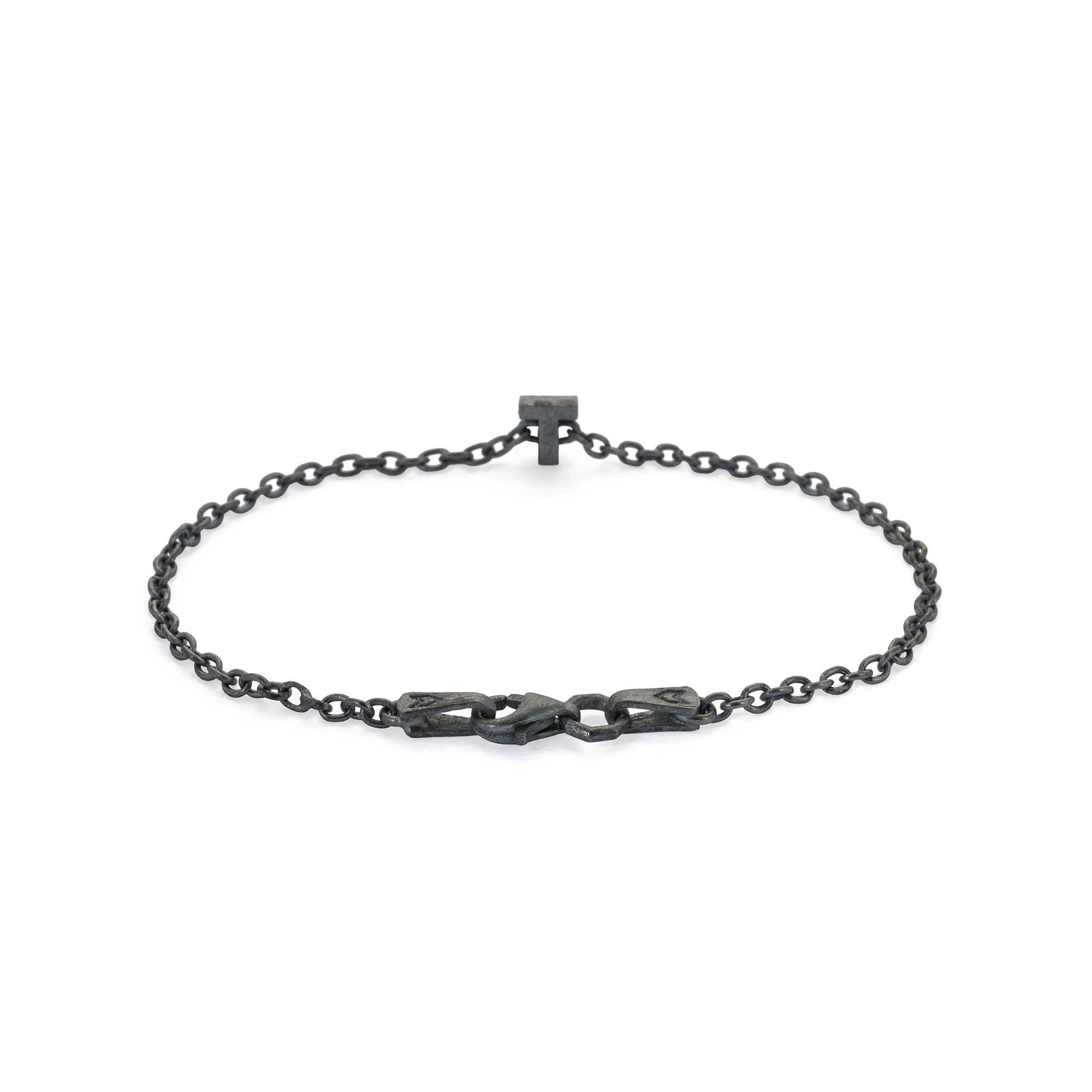 Alphabet Chain Bracelet in Oxide