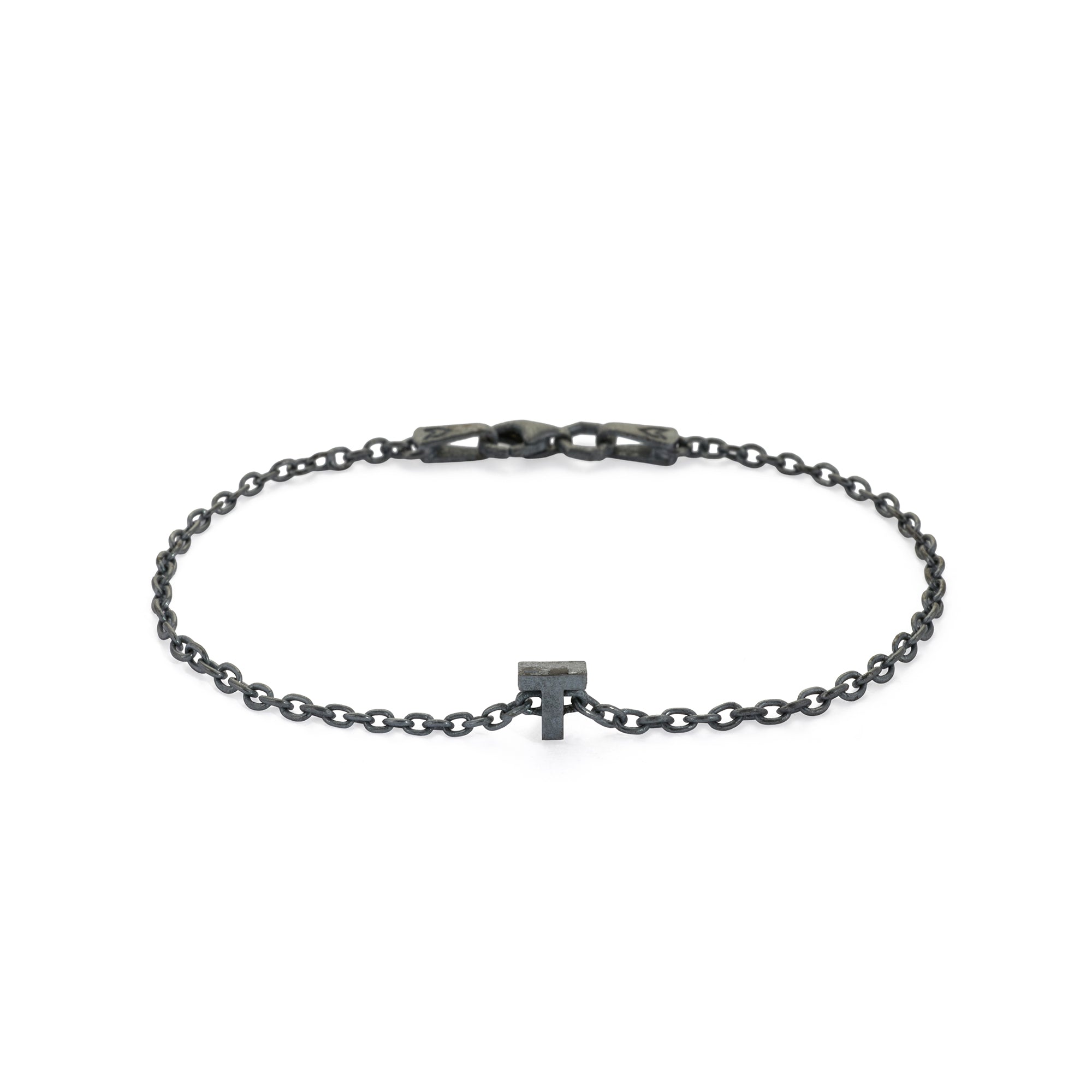 Alphabet Chain Bracelet in Oxide