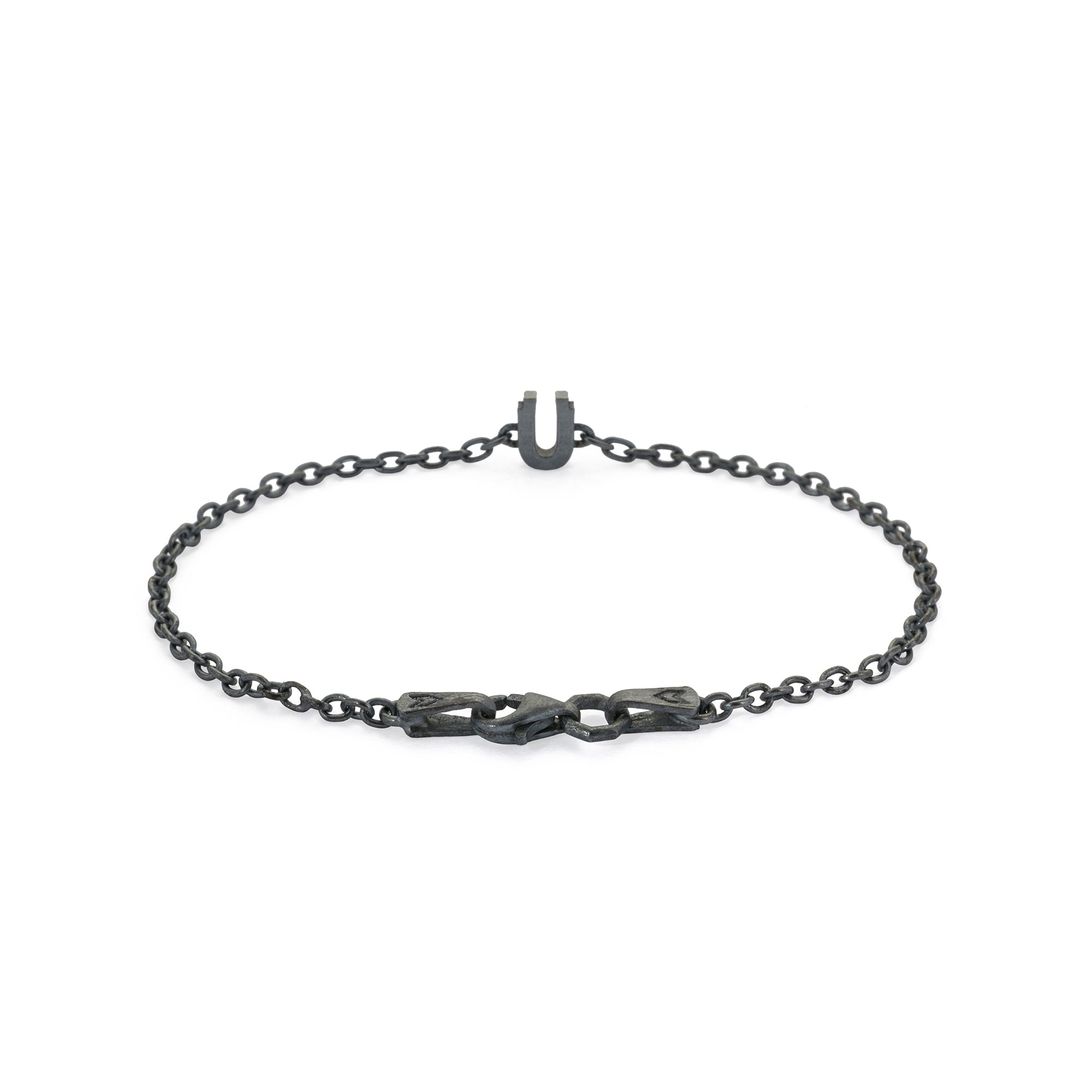 Alphabet Chain Bracelet in Oxide