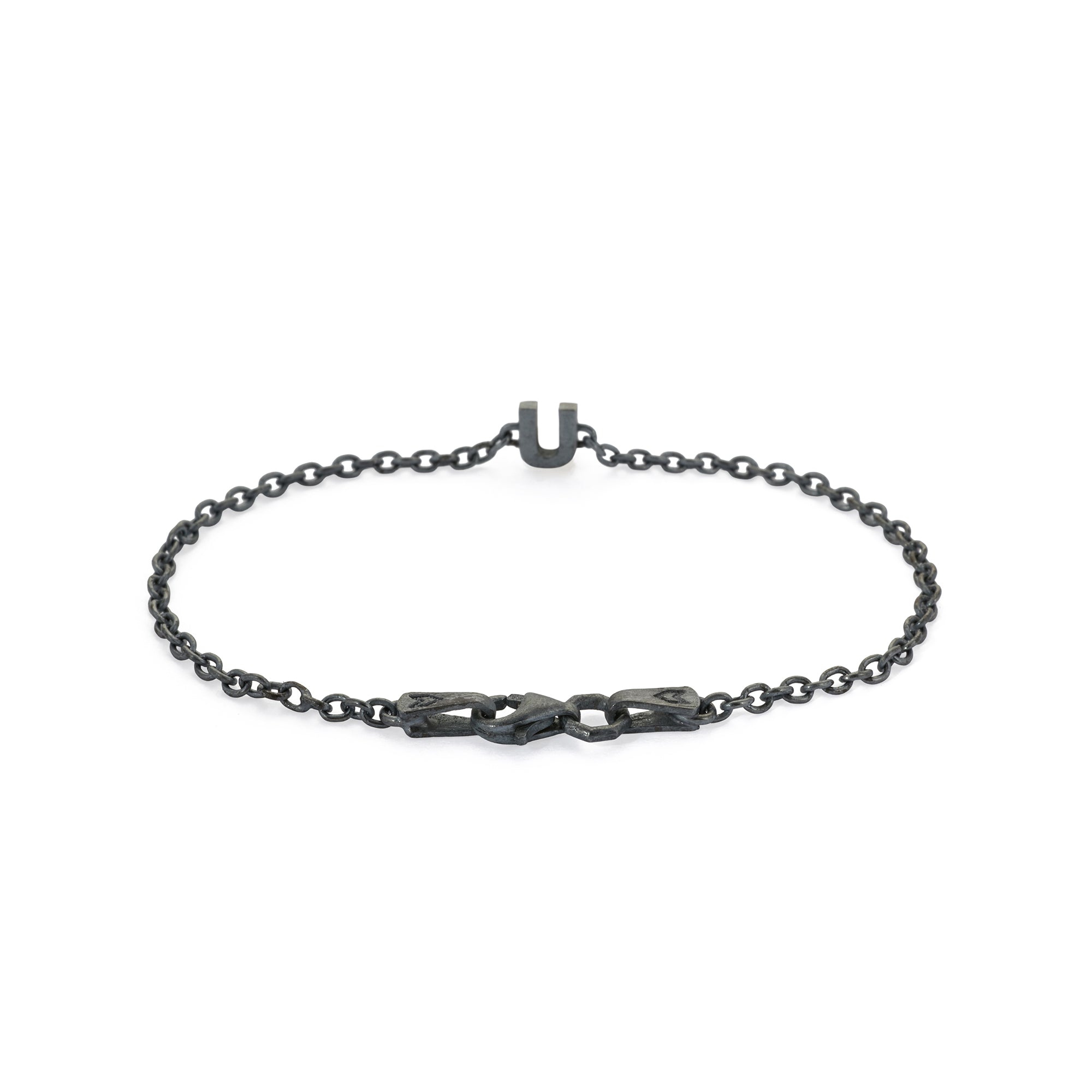 Alphabet Chain Bracelet in Oxide