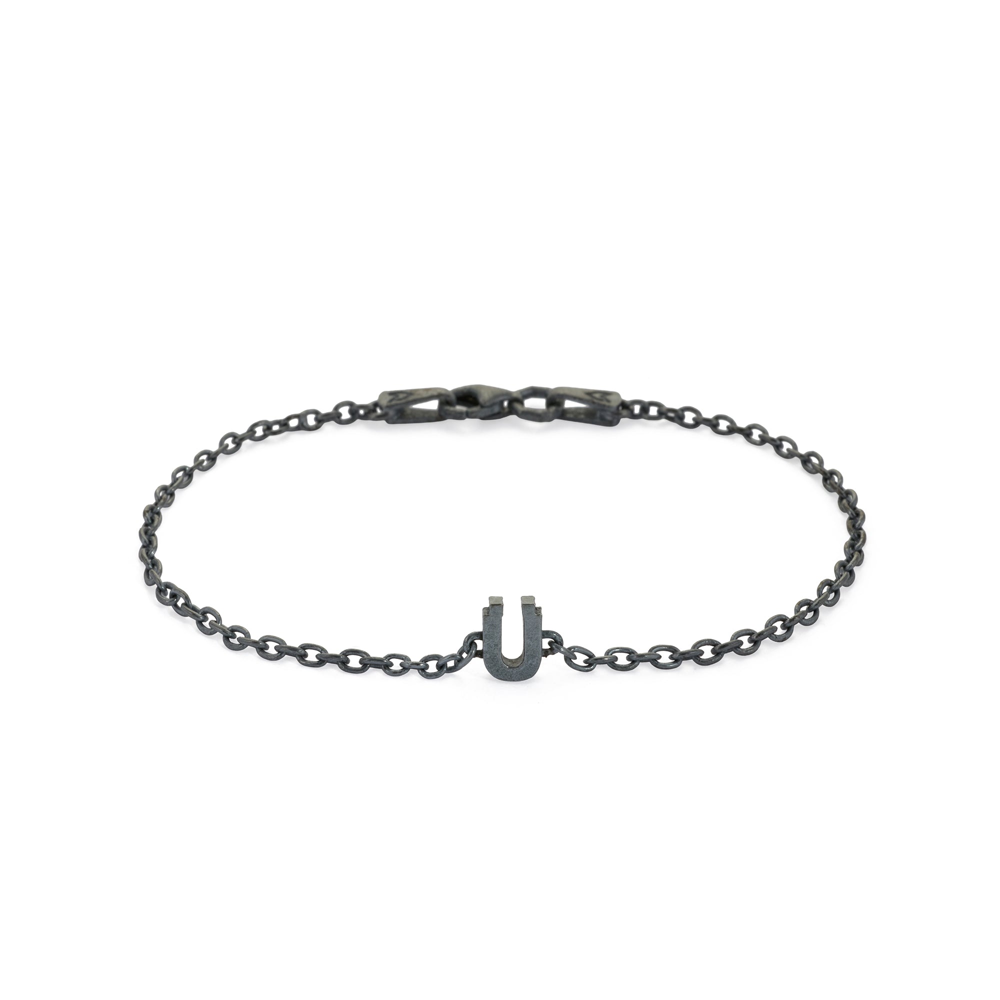 Alphabet Chain Bracelet in Oxide