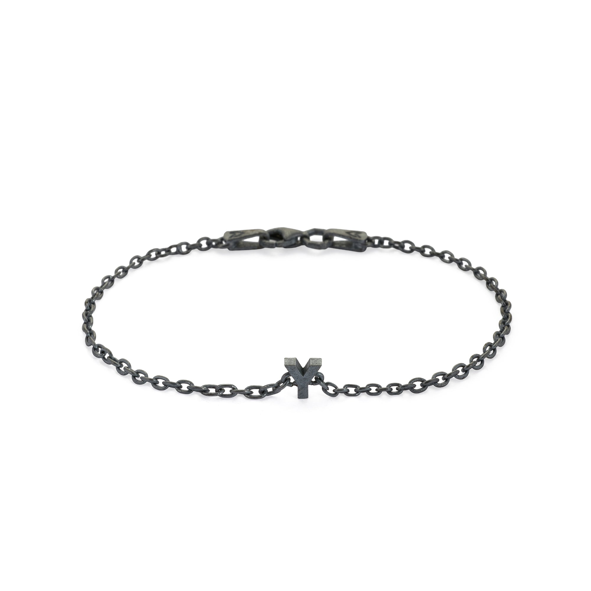 Alphabet Chain Bracelet in Oxide