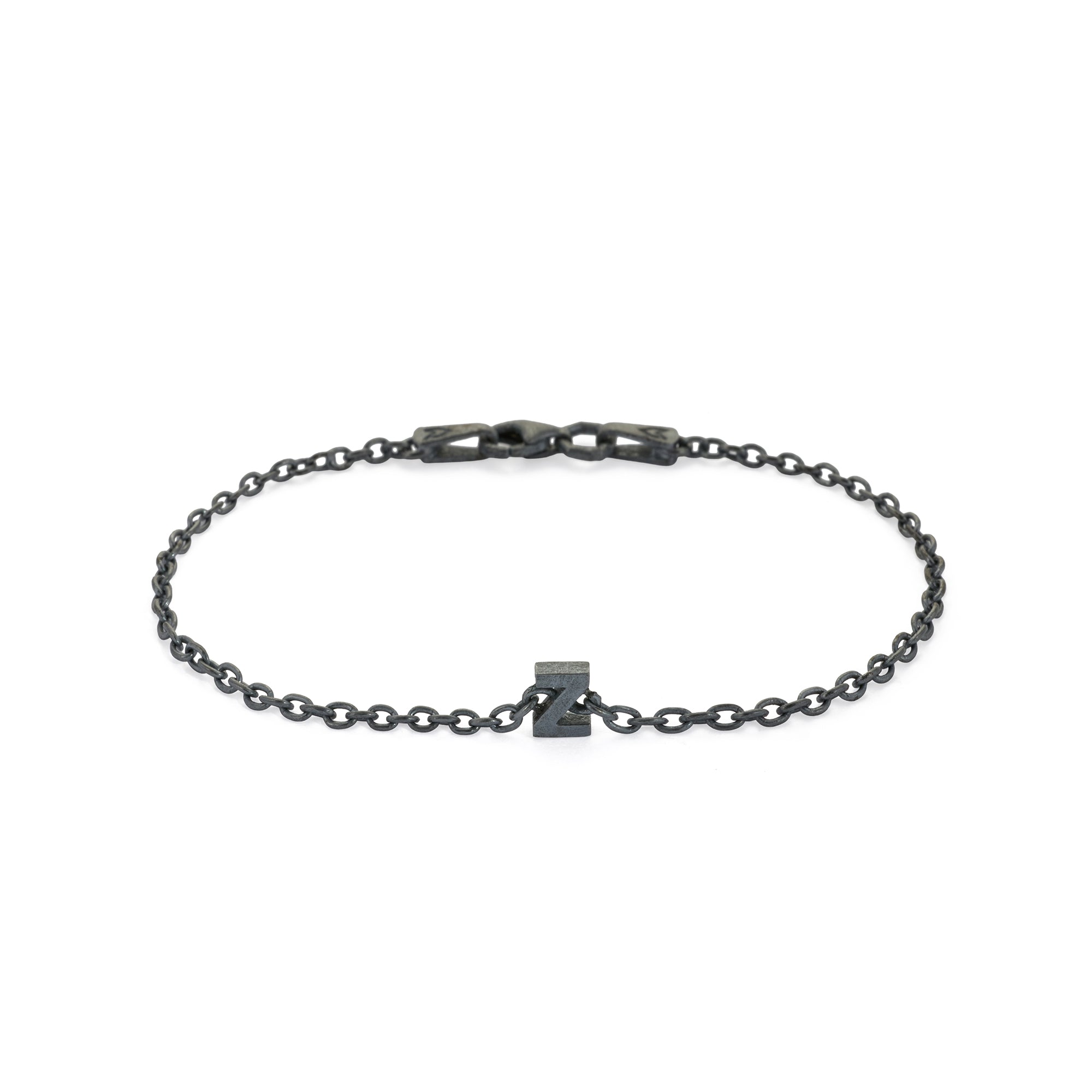 Alphabet Chain Bracelet in Oxide
