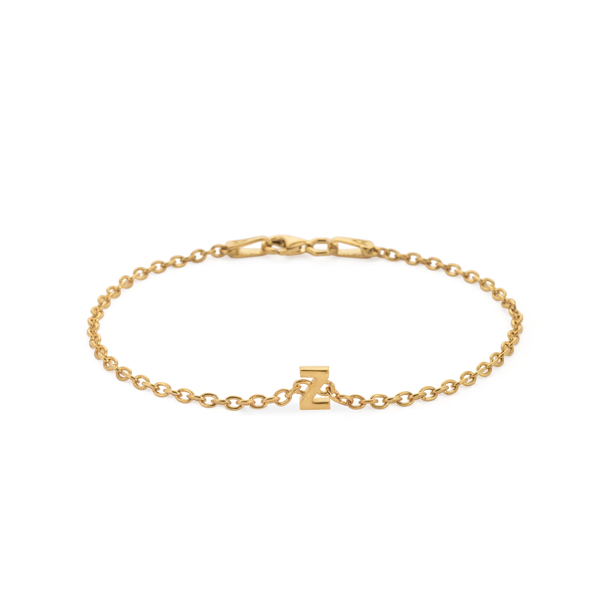 Alphabet Chain Bracelet in Gold