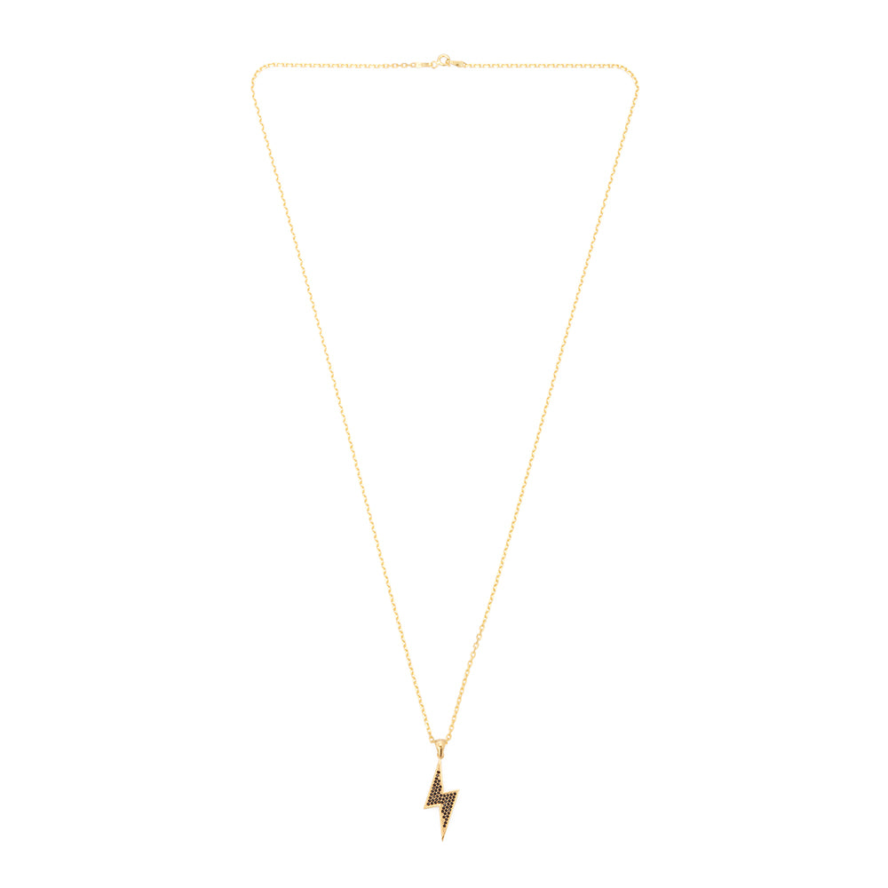 Lightning Necklace in Yellow Gold