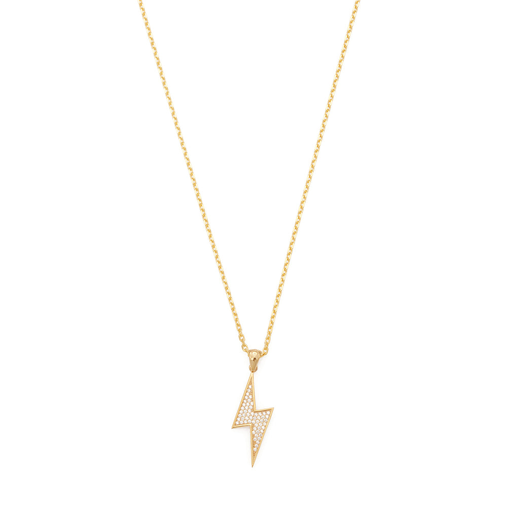 Lightning Necklace in Yellow Gold