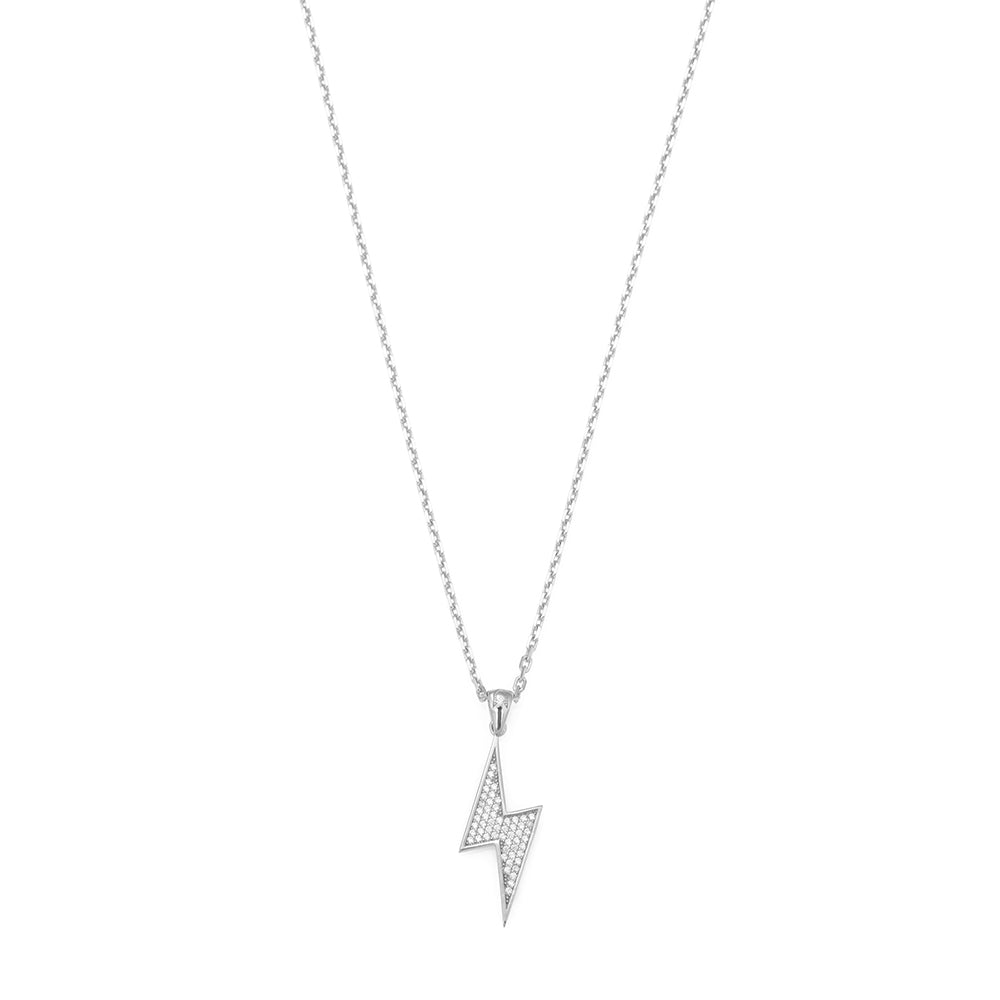 Lightning Necklace in Silver