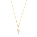 White Lightning Necklace in Gold