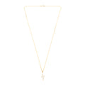 White Lightning Necklace in Gold