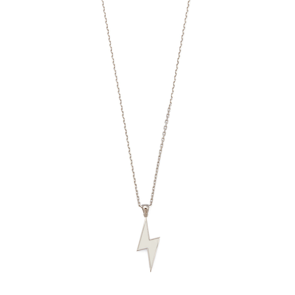 White Lightning Necklace in Silver
