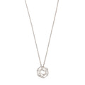 Octagonal Ball Necklace in Silver