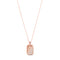 Hidden Plate Necklace in Rose Gold