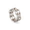 Double Forsa Chain Ring in Silver