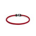 AW Hook Red Leather Bangle in Oxide