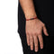 AW Hook Red Leather Bangle in Oxide