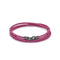 Pink Triple Leather Bracelet in Oxide