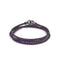Purple Triple Leather Bracelet in Oxide