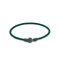 Green Leather Chance Bracelet in Oxide