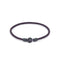 Purple Leather Chance Bracelet in Oxide