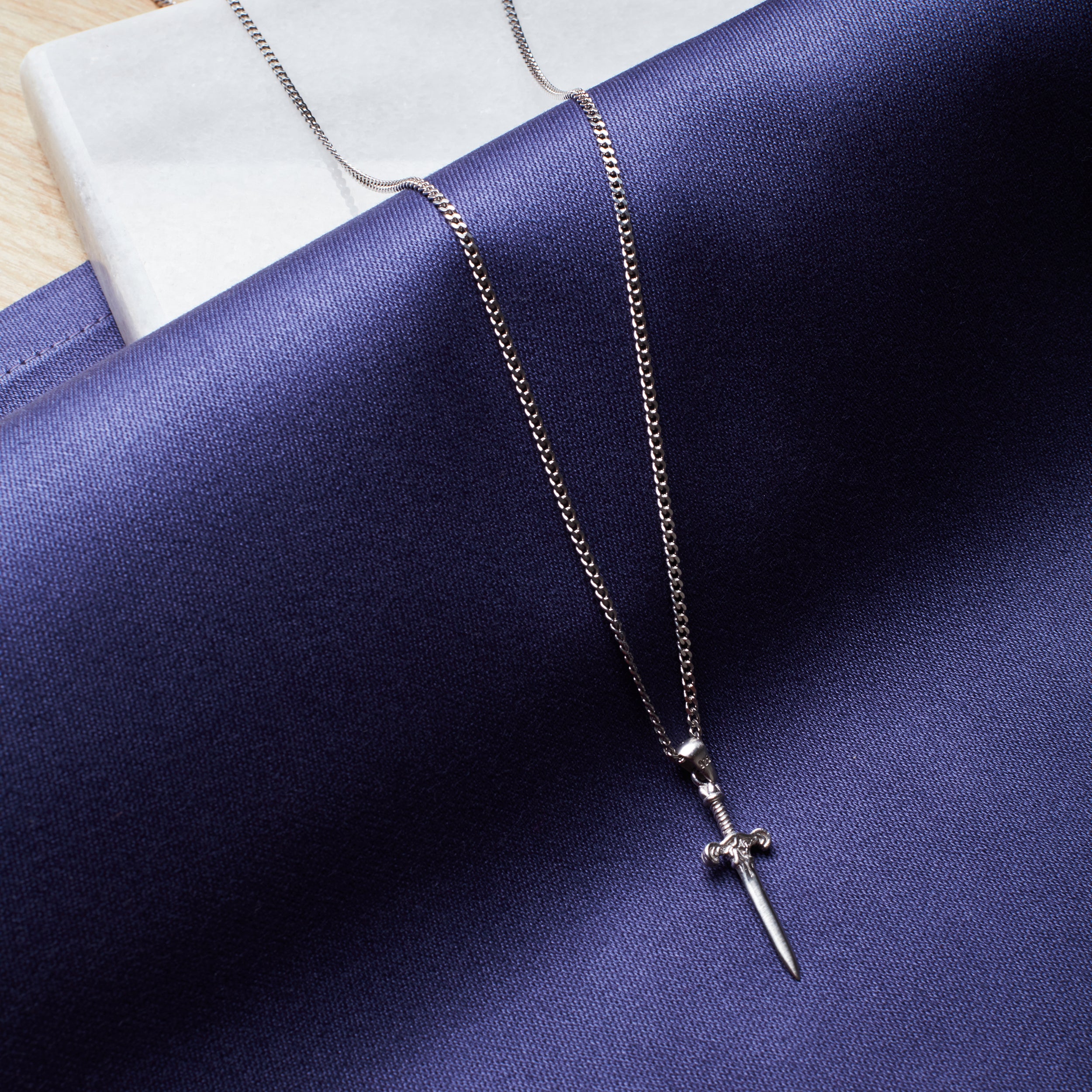 Sword Necklace in Silver