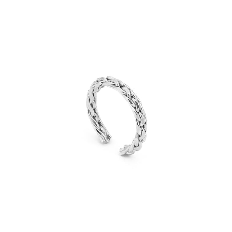 Single Chain Ring in Silver