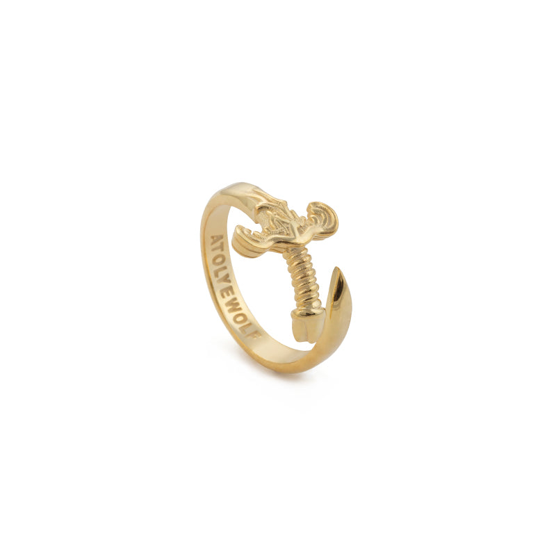 Sword Ring in Yellow Gold