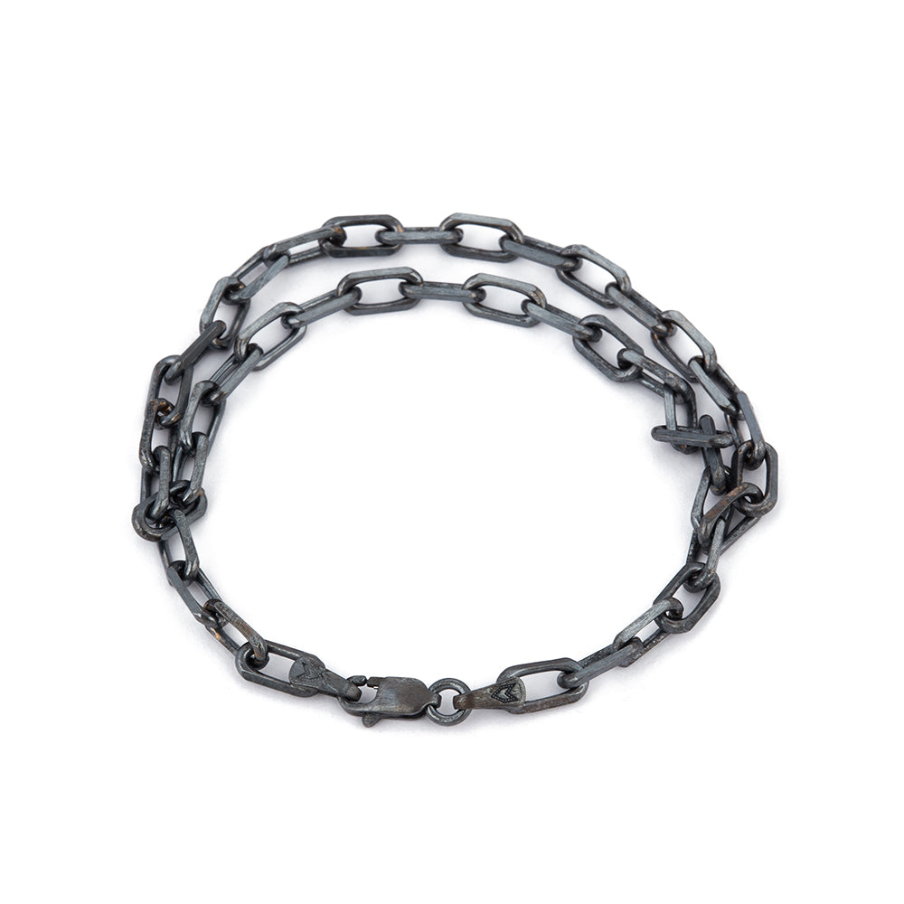 Double Forsa Chain Bracelet in Oxide– Atolyewolf Modern & Luxury Jewelry