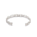 Double Forsa Chain Bangle in Silver