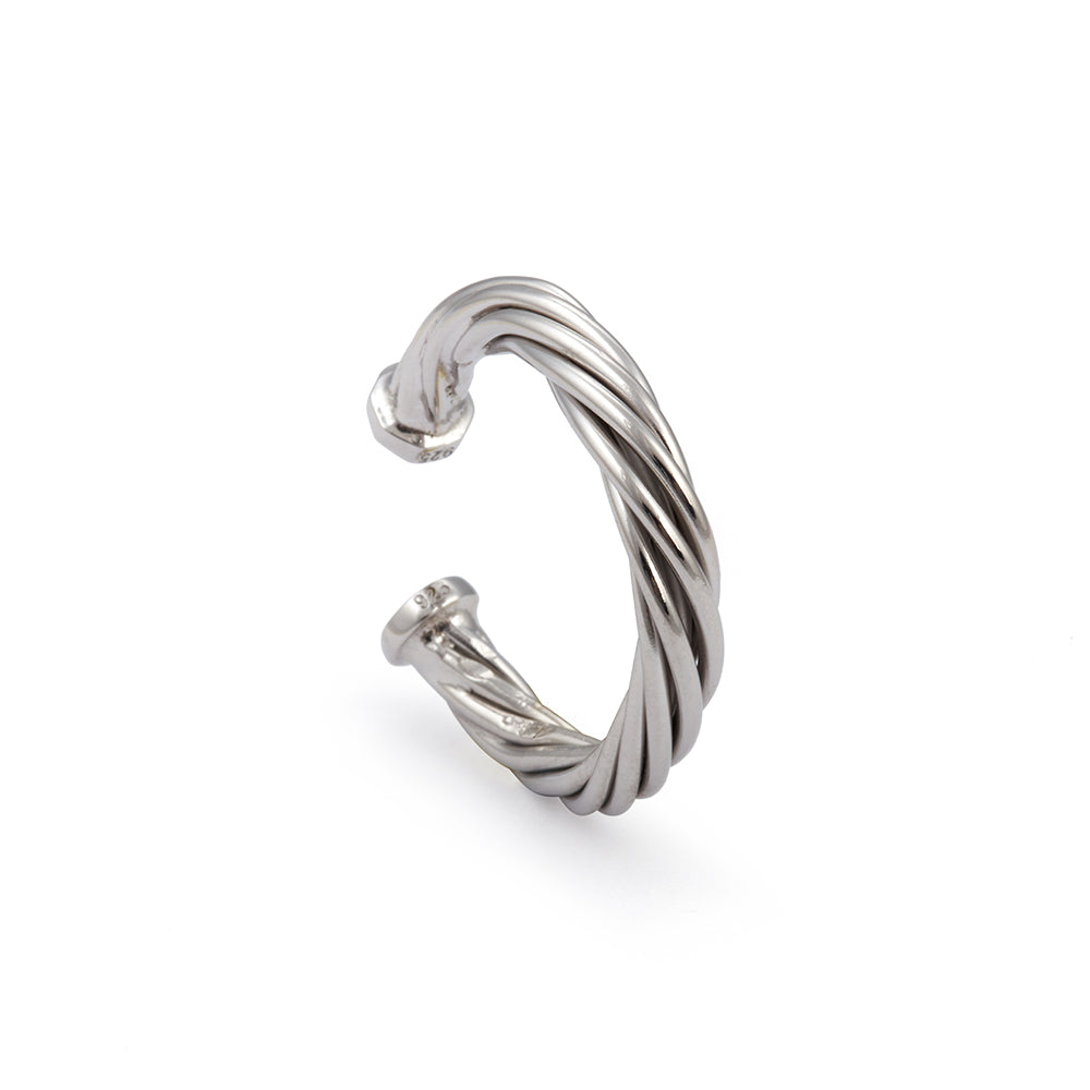 Helical Ring in Silver