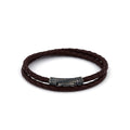 Red Double Leather Bracelet in Oxide