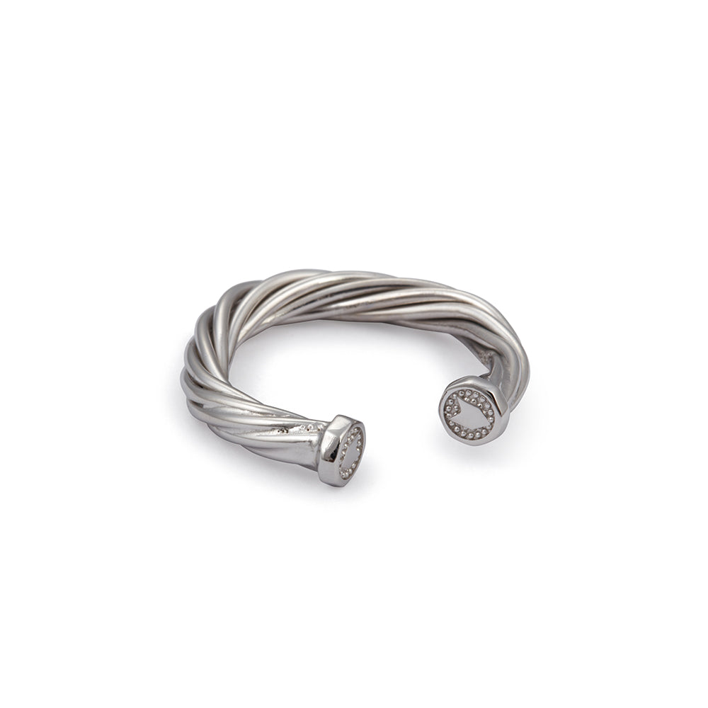 Helical Ring in Silver