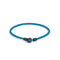 Blue Leather Chance Bracelet in Oxide