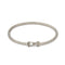AW Hook Braided Bangle in Silver