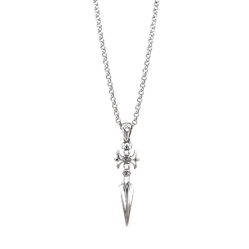 Spear Necklace in Silver