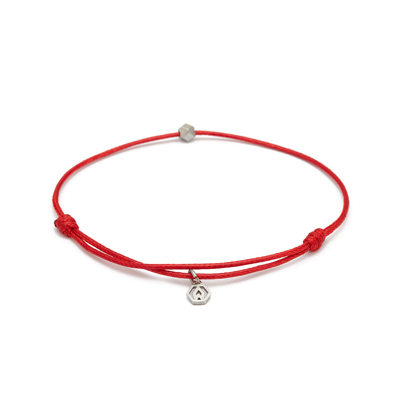 Red Chance Bracelet in Silver